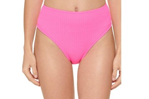 Womens Ribbed High-Waist Swim Bottom Separates M - Bellso